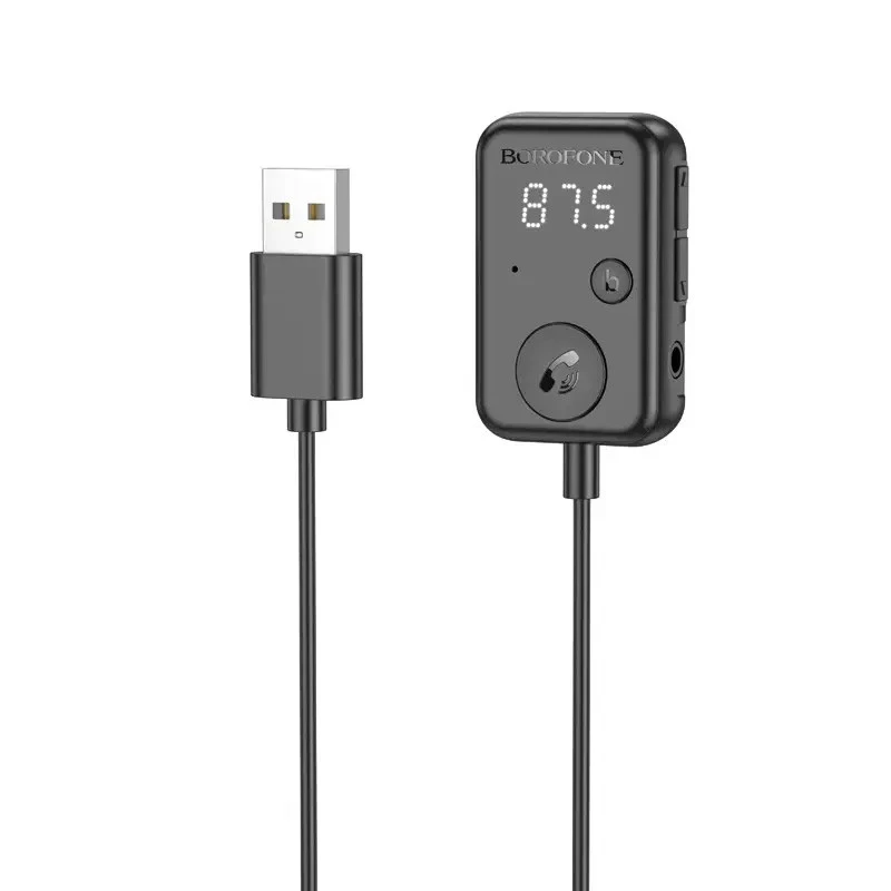 Bluetooth аудио ресивер Borofone BC49 June (USB-A) – Black. Фото 7 из 7