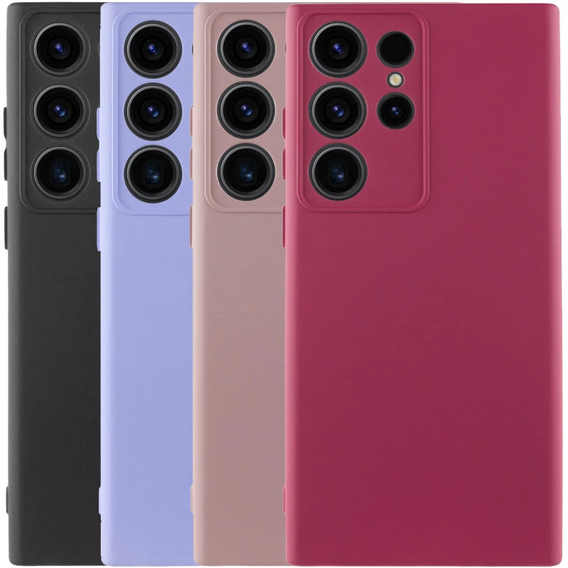 Кольоровий силіконовий чохол GETMAN із закритою камерою для Samsung Galaxy S23 Ultra фото 2 з 2