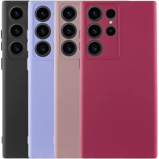 Цветной силиконовый чехол GETMAN с закрытой камерой на Samsung Galaxy S23 Ultra фото 1 из 2