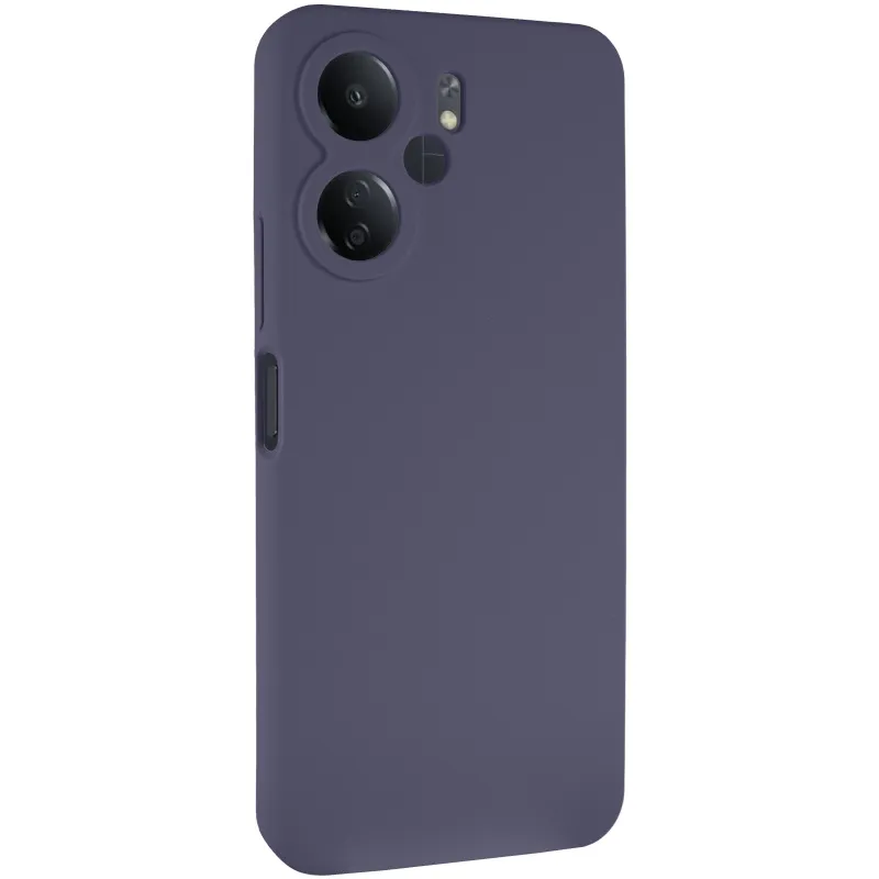 Чохол Silicone Case Lakshmi Premium із закритою камерою для Xiaomi Redmi 13C – Сірий / Dark Gray. Фото 1 з 6