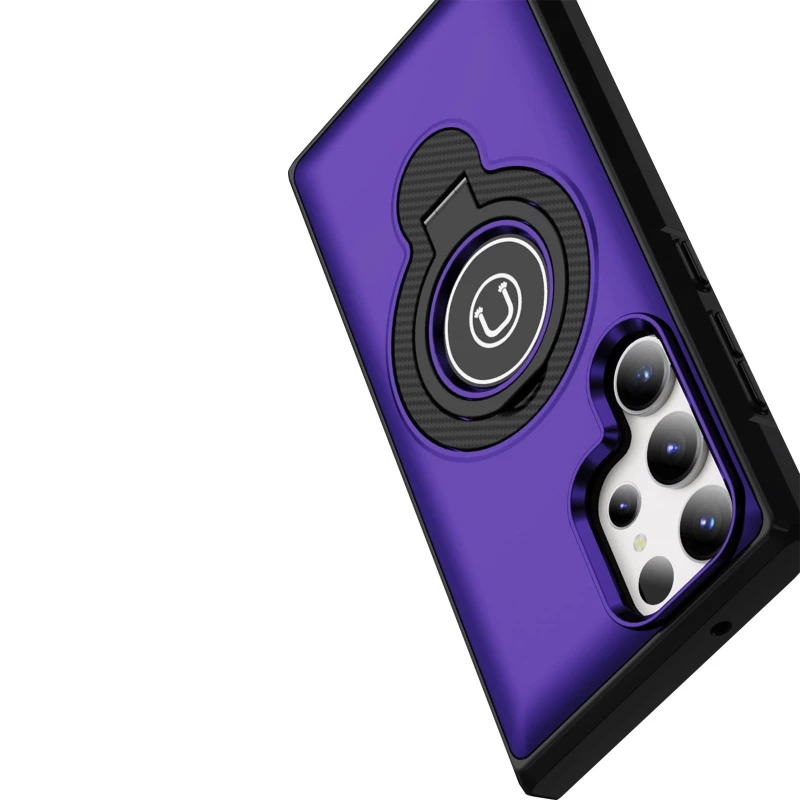 TPU+Textured PC Magnet для Samsung Galaxy S23 Ultra – Purple. Фото 4 з 4