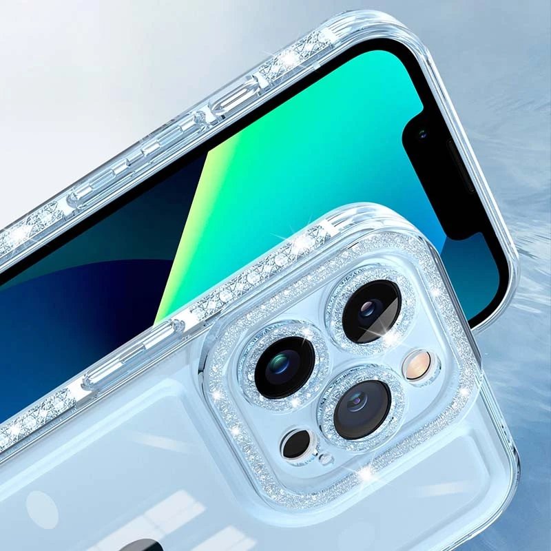 Силіконовий чохол з візерунком на Apple iPhone 12 Pro Max (6.7") – Блакитний. Фото 3 з 4