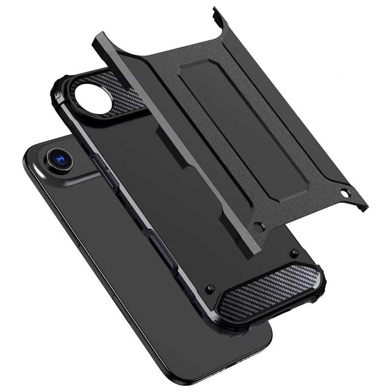 Противоударный чехол с усиленными углами Immortal для Apple iPhone 17 Air (6.5") – Черный. Фото 6 из 6