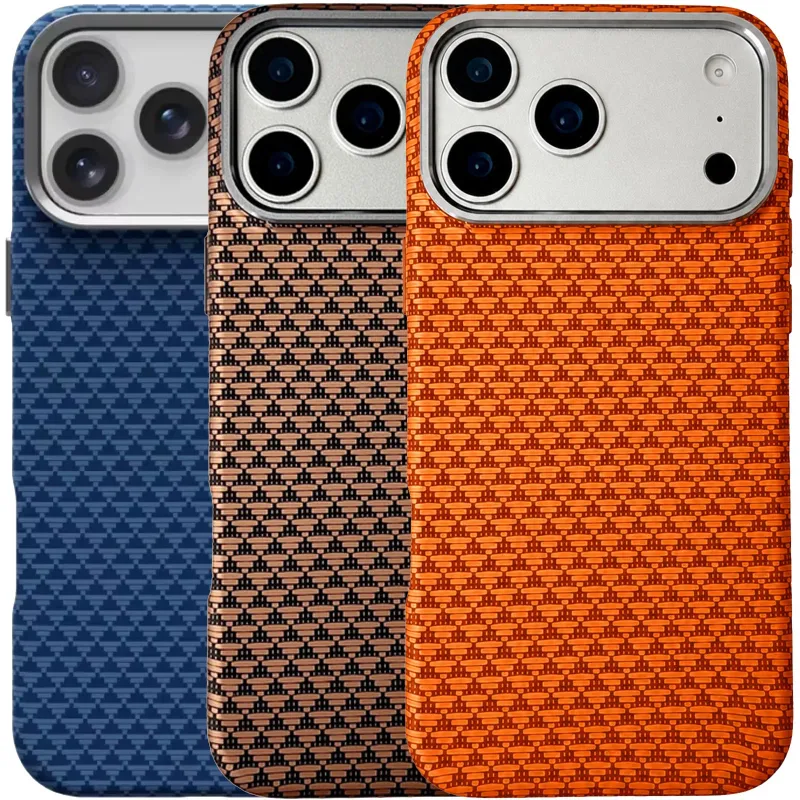 Чохол TPU+PC KVZV Triangular Pattern with Magnetic Fit для Apple iPhone 17 (6.3") фото 1 з 2