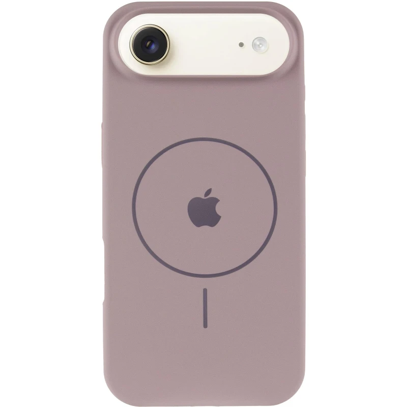 Чохол Silicone Case Full Protective (AA) V2 with MagSafe для Apple iPhone 17 Air (6.5") – Сірий / Lavender. Фото 5 з 11