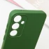 Кольоровий силіконовий чохол GETMAN із закритою камерою для Samsung Galaxy S23 – Зелений / Dark green. Фото 9 з 11