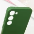 Кольоровий силіконовий чохол GETMAN із закритою камерою для Samsung Galaxy S23 – Зелений / Dark green. Фото 8 з 11
