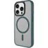 TPU+PC чехол Metal Buttons with Magnetic Fit для Apple iPhone 15 Pro (6.1") – Зеленый / Dark Green. Фото 2 из 7