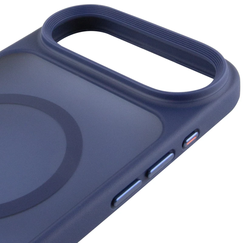 TPU+PC з металевими кнопками та MagSafe на Apple iPhone 17 Air (6.5") – Синій / Navy Blue. Фото 5 з 6