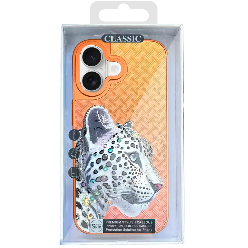 Чохол TPU+PC Crystal Hunt with MagSafe для Apple iPhone 17 (6.3") – Orange. Фото 2 з 2