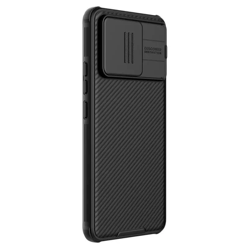 Карбоновая накладка Nillkin Pro со шторкой для камеры для Xiaomi Redmi K70 / K70 Pro – Black. Фото 3 из 8
