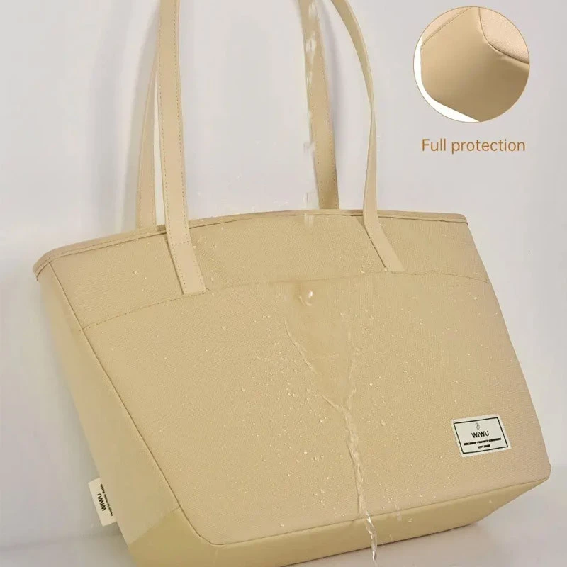 Сумка для ноутбуку WIWU Ora Tote 14'' – Biege. Фото 4 з 4