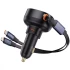 АЗП Baseus Enjoyment Pro 60W (1USB-C) + висувний кабель Type-C (C00057802111-01) – Cluster Black. Фото 5 з 12
