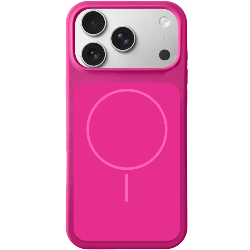 Чехол Silk Duo Color (AA) NO LOGO with Magnetic Fit для Apple iPhone 17 Pro Max (6.9") – Dragon Fruit. Фото 1 из 1