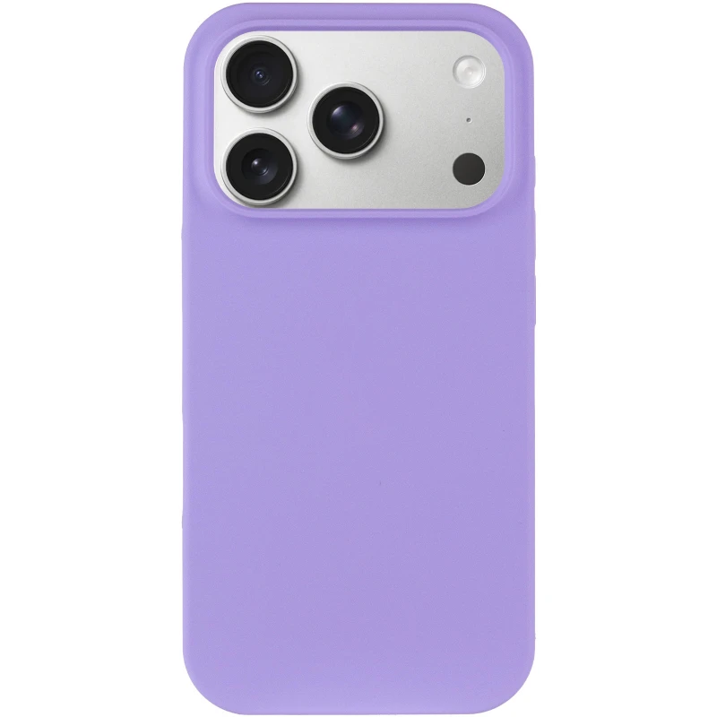 Чохол з закритим низом Silicone Case на Apple iPhone 17 Pro Max (6.9") – Бузковий / Dasheen. Фото 4 з 9