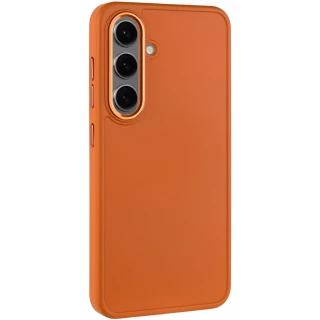 TPU чохол Bonbon з металевими кнопками на Samsung Galaxy S23 — Помаранчевий / Papaya