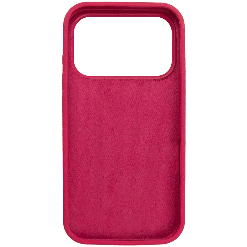 Чохол з закритим низом Silicone Case на Apple iPhone 17 Pro Max (6.9") – Червоний / Rose Red. Фото 5 з 7
