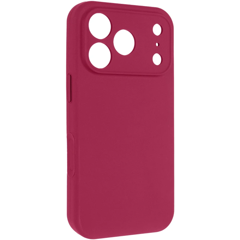 Чехол Silk Full Camera Protective (AA) NO LOGO для Apple iPhone 17 Pro (6.3") – Красный / Rose Red. Фото 2 из 8