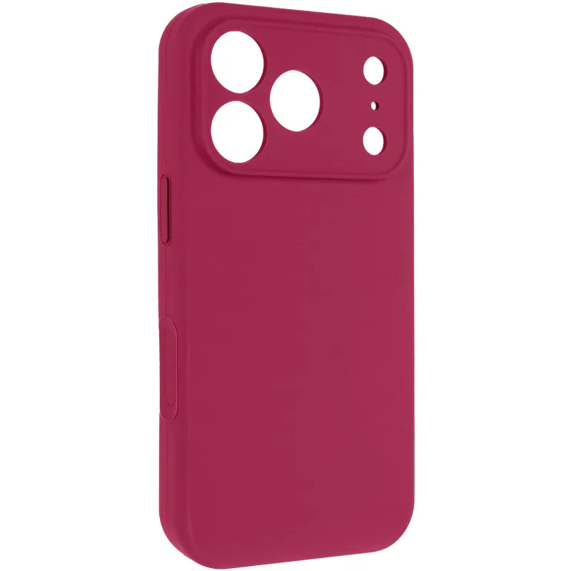 Чехол Silk Full Camera Protective (AA) NO LOGO для Apple iPhone 17 Pro Max (6.9") – Красный / Rose Red. Фото 1 из 5