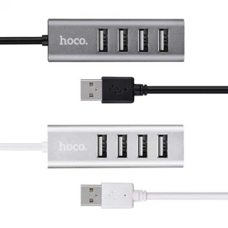 Переходник HUB Hoco HB1 USB to USB 2.0 (4 port) (1m) фото 1 Переходник HUB Hoco HB1 USB to USB 2.0 (4 port) (1m) фото 1 из 1
