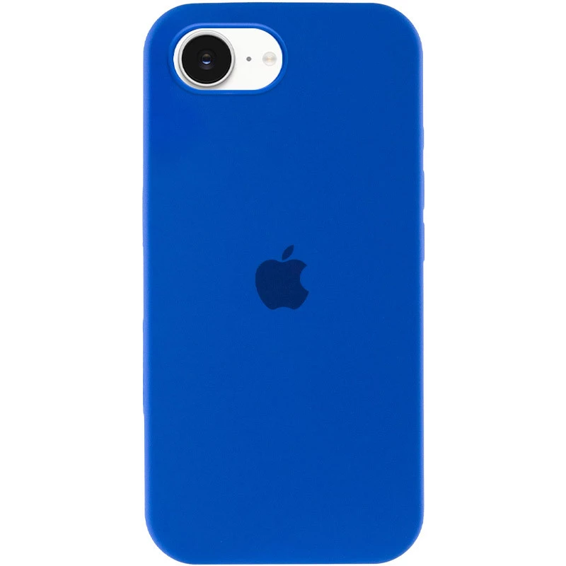 Чехол Silicone Case с закрытым низом для Apple iPhone 17e (6.1") – Синий / Capri Blue. Фото 1 из 6