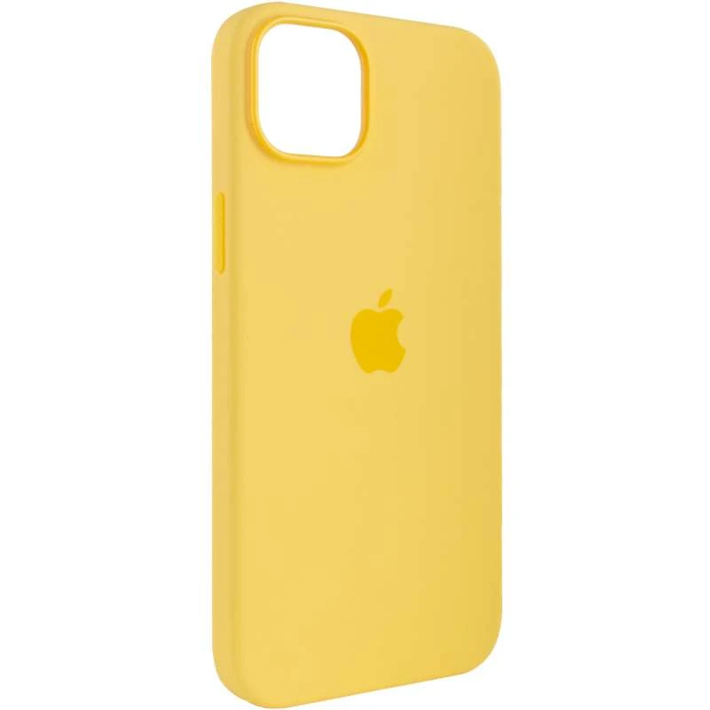 Чохол Silicone case (AAA) with Magsafe для Apple iPhone 14 Pro (6.1") – Жовтий / Sunglow. Фото 5 з 8