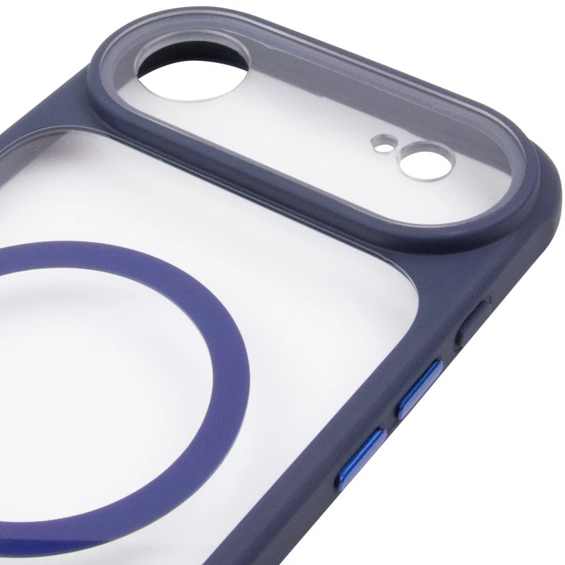 Чохол TPU GETMAN Moon Clear with MagSafe для Apple iPhone 17 Air (6.5") – Blue. Фото 5 з 6