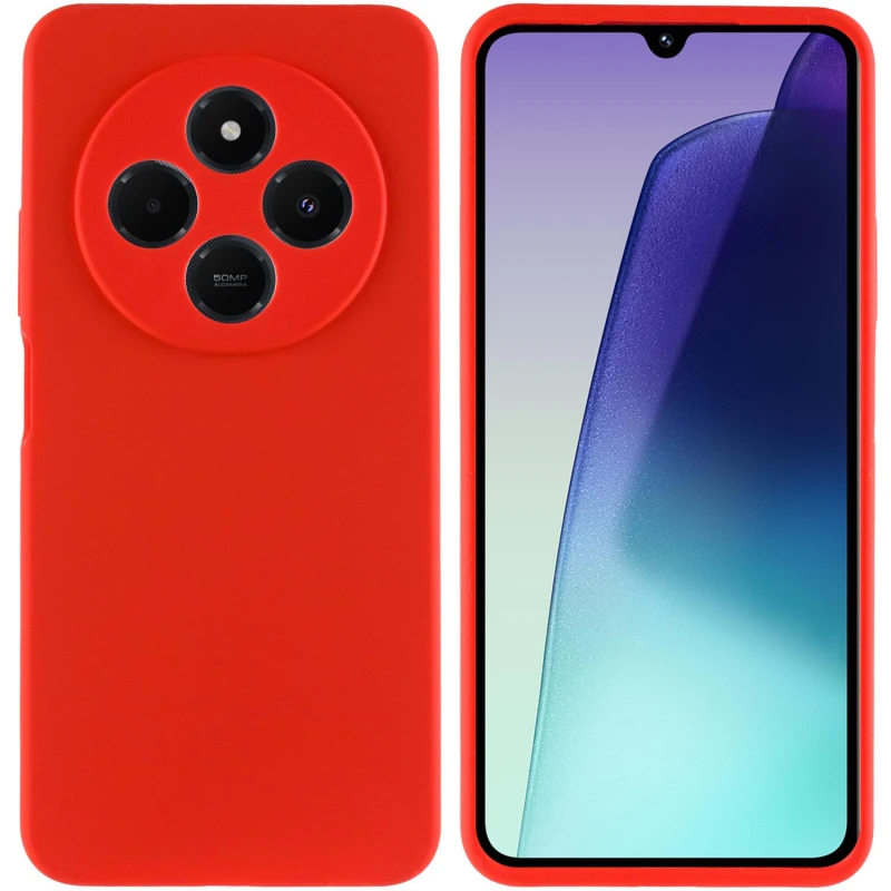 Чехол Silicone Case Lakshmi Premium з закритою камерою на Xiaomi Redmi 14C / Poco C75 – Красный / Red. Фото 3 из 8