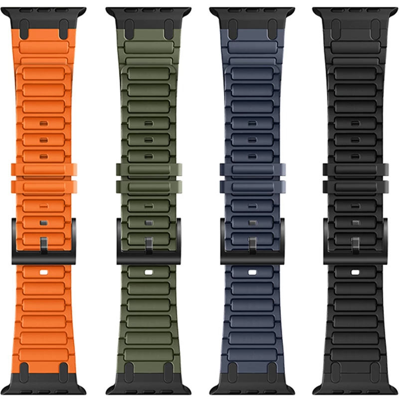 Ремешок Hoco WA35 Emir series thickened silicone strap для Apple watch 44/45/46/49mm фото 1 из 1