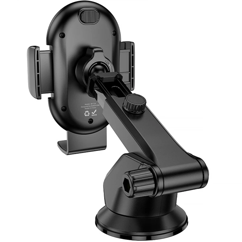 Автотримач Borofone BH134 Rio push-type (center console) – Black. Фото 2 з 5