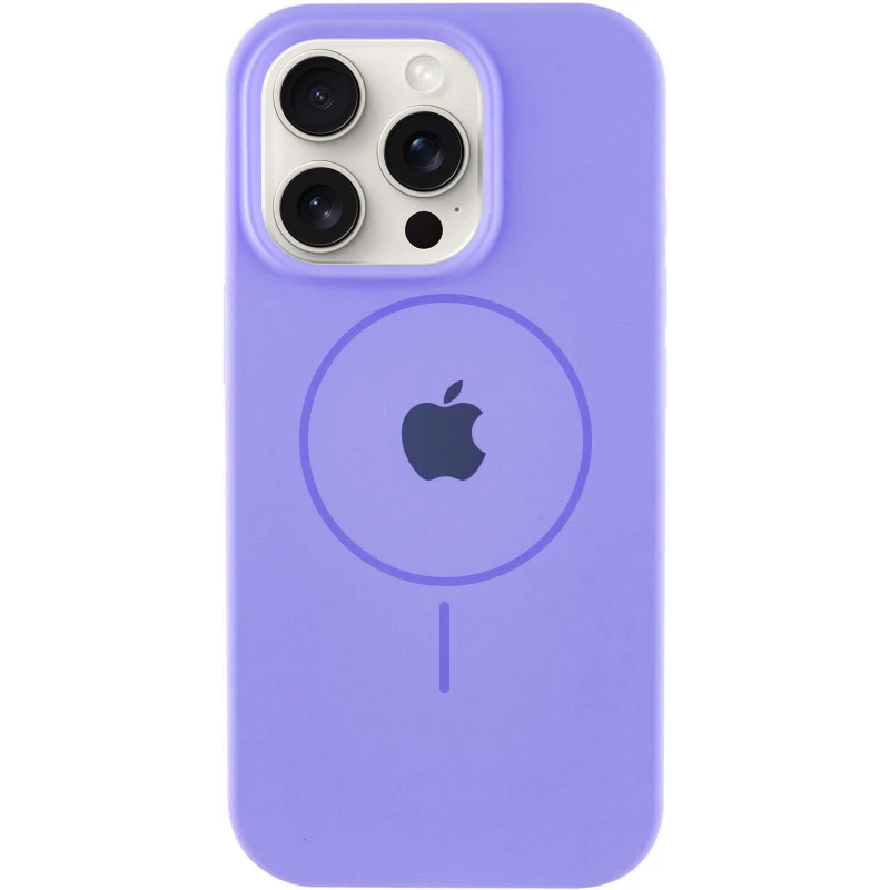 Чохол Silicone Armor Max with MagSafe для Apple iPhone 15 (6.1") – Бузковий / Lilac. Фото 1 з 7
