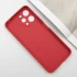 Цветной силиконовый чехол с защитой камеры для Xiaomi Redmi 12 – Красный / Camellia. Фото 5 из 9