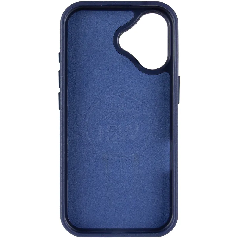 Кожаный чехол Rally with MagSafe для Apple iPhone 17 (6.3") – Blue / White. Фото 4 из 6