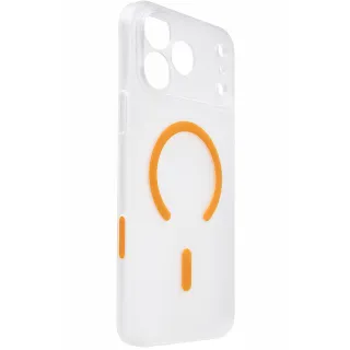 Чехол PC Slim Matte with Magnetic Fit (camera button) для Apple iPhone 17 Pro Max (6.9") — Orange