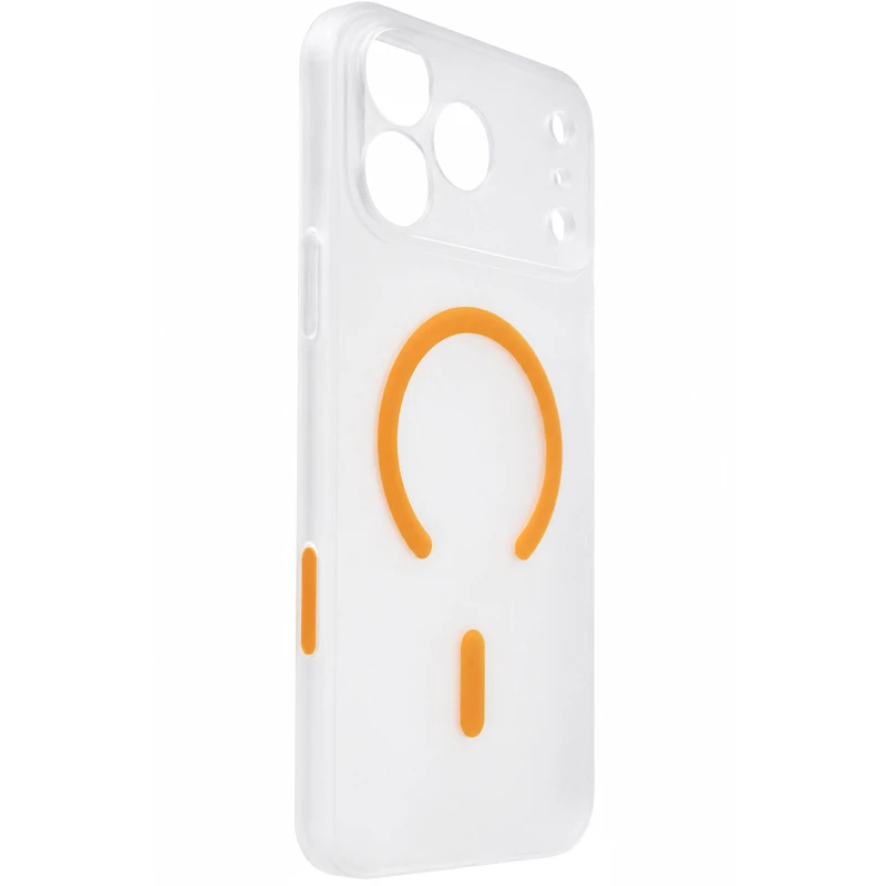 Чехол PC Slim Matte with MagSafe (camera button) для Apple iPhone 17 Pro (6.3") – Orange. Фото 1 из 2