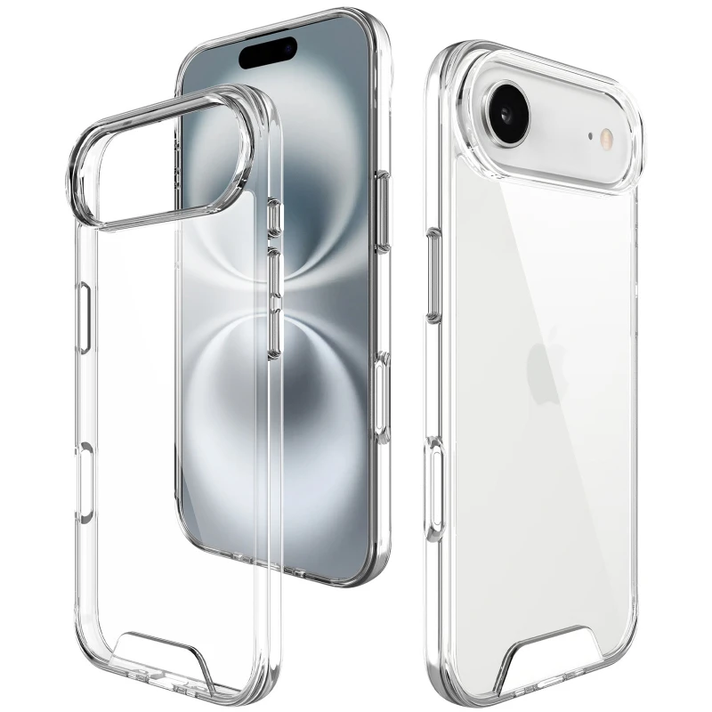 Силіконовий чохол Space Case на Apple iPhone 17 Air (6.5") – Прозорий. Фото 11 з 14
