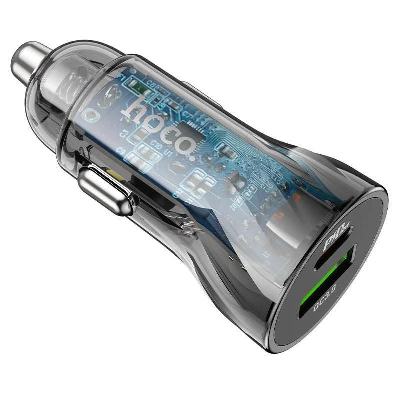 АЗУ Hoco Z47A Transparent Discovery Edition PD30W+QC3.0 – Transparent black. Фото 2 из 4