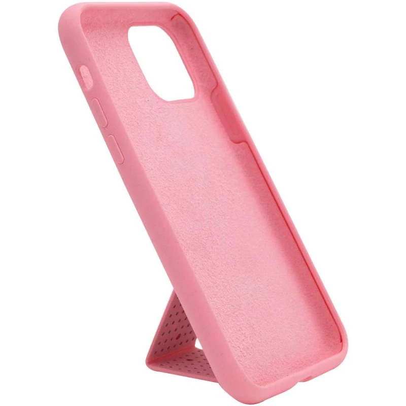 Чохол Silicone Case з тримачем на Apple iPhone 11 Pro (5.8") – Рожевий / Pink. Фото 3 з 5