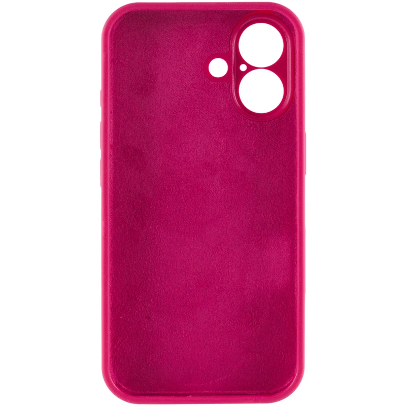 Чохол Silk Full Camera Protective (AA) NO LOGO для Apple iPhone 16 Plus – Червоний / Rose Red. Фото 6 з 7