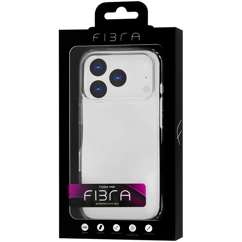 Чохол fibre diamond для Apple iPhone 17 Pro Max (6.9") – Clear. Фото 2 з 2