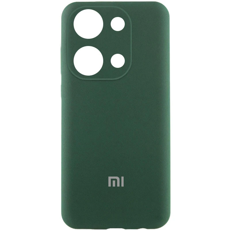 Силіконовий чохол Cover Lakshmi з захистом камери для Xiaomi Poco X6 Pro – Зелений / Dark green. Фото 1 з 2