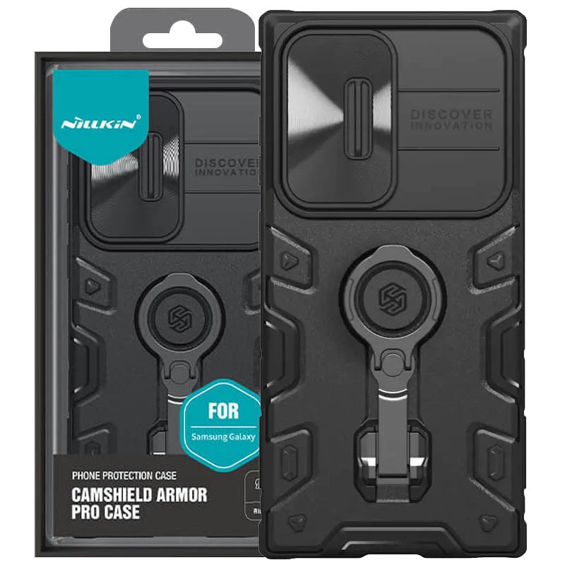 TPU+PC чохол Nillkin CamShield Armor Pro (шторка для камери) на Samsung Galaxy S23 Ultra фото 1 з 2