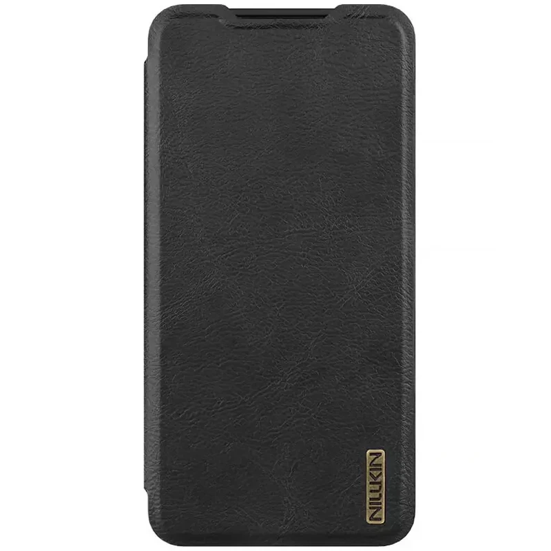 Кожаный чехол-книжка Nillkin Qin Pro Camshield для Samsung Galaxy S25 Edge – Черный. Фото 2 из 7