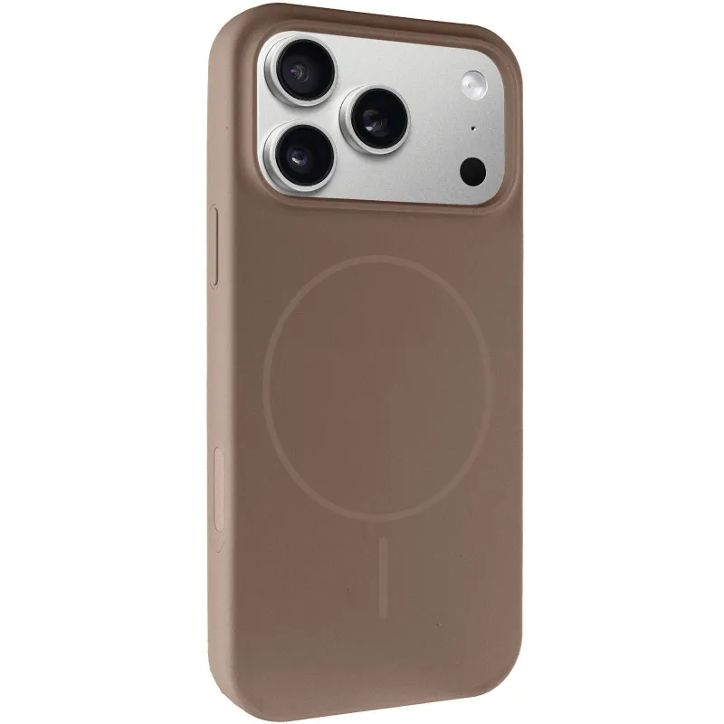 Чехол Silk Full Protective (AA) NO LOGO with Magnetic Fit для Apple iPhone 17 Pro (6.3") – Коричневый / Brown. Фото 1 из 1