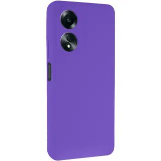 Чехол Silicone Case Lakshmi Premium з закритою камерою на Oppo A58 4G — Фиолетовый / Amethyst