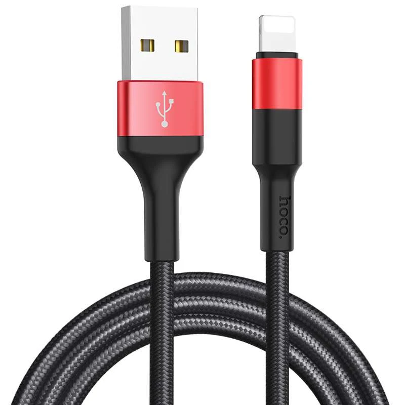 

Дата кабель Hoco X26 Xpress Lightning Cable (1m) (Чорний / Червоний)