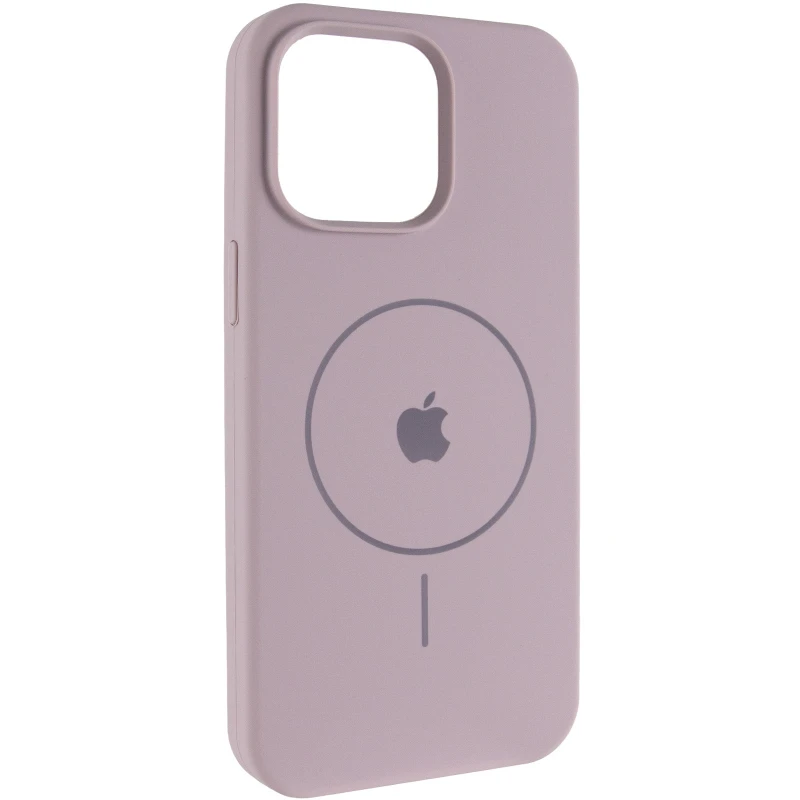 Чохол Silicone Case Full Protective (AA) V2 with MagSafe для Apple iPhone 15 (6.1") – Сірий / Lavender. Фото 2 з 6