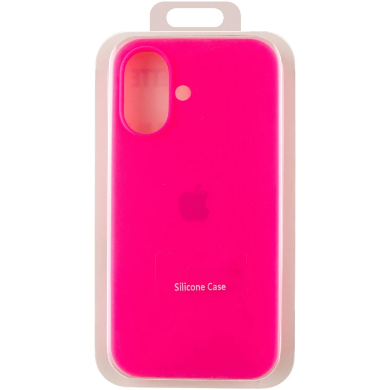 Чехол Silicone Case с закрытым низом для Apple iPhone 17 (6.3") – Розовый / Barbie pink. Фото 3 из 3