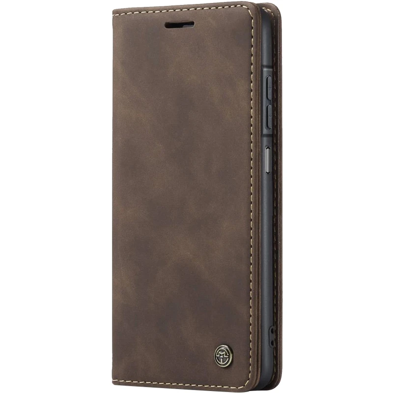 Шкіряний чохол-книжка CaseMe Velvet Nubuck для Samsung Galaxy A26 5G – Coffee. Фото 1 з 4