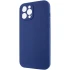 Чехол с защитой камеры Silicone Case для Apple iPhone 12 Pro Max (6.7") – Синий / Deep navy. Фото 3 из 6